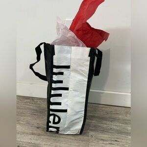 Lulu Lemon Large Shopping Bag. 15” L/ 12” W